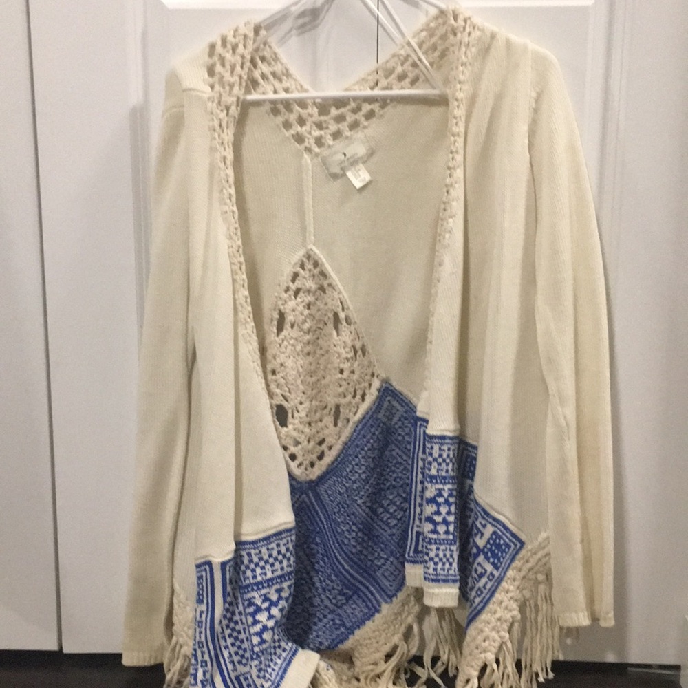 Beachy fringe cardigan